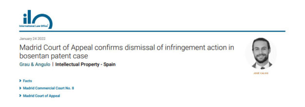 Madrid_Court_of_Appeal_confirms_dismissal_of_infringement_action_in_bosentan_patent_case