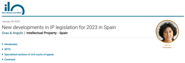 New developments in IP legislation for 2023 in Spain
